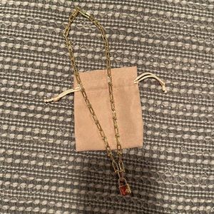 Kendra Scott Jess Lock Chain Necklace